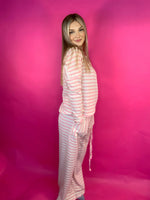 Always Home Stripe Lounge Set - Pink
