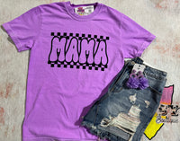 Mama Checkered Graphic Tee