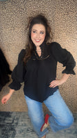 Wild Harvest Blouse - Black