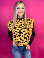 Crochet Flower Sleeveless Vest