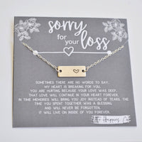 Sympathy Gift, Grief Gift, Miscarriage Gift, Sorry For Your: Silver