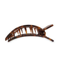 Square Flat Hair Clip | Large | Tortoise