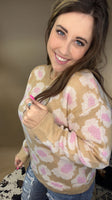 All The Love Flower Print Sweater