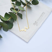 Nurse Appreciation Gift, Nurse Necklace, Heartbeat Necklace, Nurse Thank You Gift, Gift for Nurse, Nurse Jewelry, Nurse Gift, Thank You Gift: Rose gold