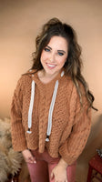 The Haven Hooded Sweater – Deep Camel