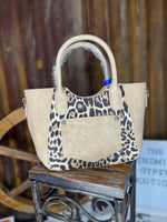 Mini Leopard Wrangler Tote