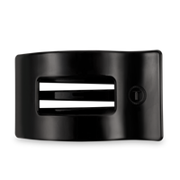 Flat Rectangle Hair Clip | Large | Jet Black