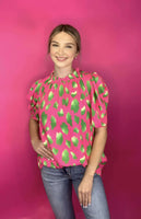 Electric Bloom Blouse