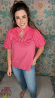 Peony Pop Eyelet Blouse