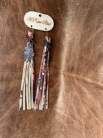 Rustic Bloom Fringe Earrings