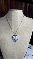The Bluebonnet Heart Necklace