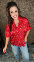 Polka Dot Charm - Red Top