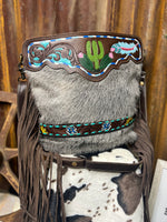 Crown Hand-Tooled Bag