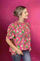 Electric Bloom Blouse