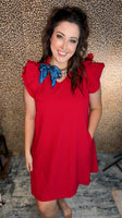 Ruby Breeze Ruffle Dress