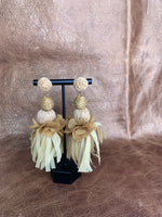 Desert Bloom Raffia Earrings