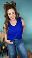 Tayla Devoted To You Top- Bright Blue