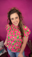 Electric Bloom Blouse