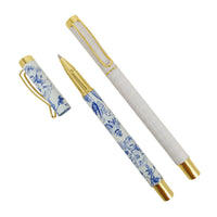 Blue Delft Metal Pen Set - Home Decor & Gifts