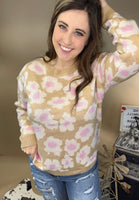 All The Love Flower Print Sweater