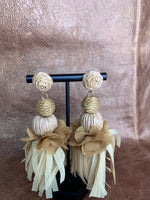 Desert Bloom Raffia Earrings