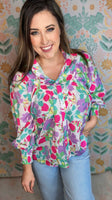 Wildflower Button Front Top