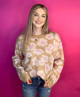 All The Love Flower Print Sweater