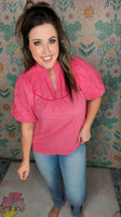 Peony Pop Eyelet Blouse
