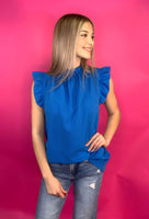 Cloud Nine Ruffle Neck Top