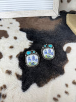 Bluebonnet Beauty Western Stud Earrings