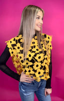 Crochet Flower Sleeveless Vest