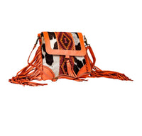 Tonga Ridge Canvas & Hairon Bag in Orange