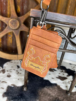 Wrangler Boot Stitch Keychain Coin & Card Holder