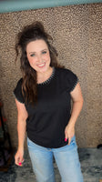 The Camden Stitch Top- Black