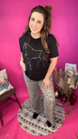 Sequins Horse Top- Black
