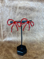 Rhinestone Rodeo Bow Earrings