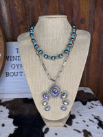 Turquoise Twilight Concho Layered Necklace