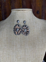 Desert Bloom Two-Tone Dangle Earrings