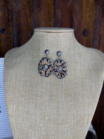Desert Bloom Two-Tone Dangle Earrings
