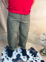 Cheetah Barrel Jeans