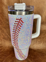 Baseball Rhinestone Tumbler