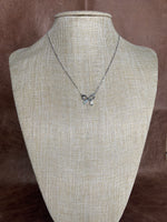 Silver Sweet Grace Bow Necklace