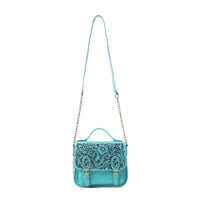 Sapphire Scroll Shoulder Bag