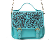 Sapphire Scroll Shoulder Bag