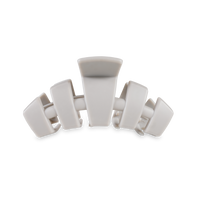 Classic Hair Clip | Med. | Silver Flames