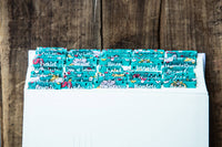 Summer Floral Bible Tabs Stickers