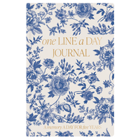 Blue Delft One Line A Day Fabric Journal - Stationery