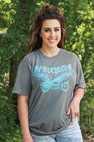 Vintage Grey Freedom Graphic Tee