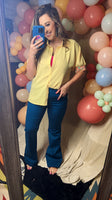 Sunny Button Top