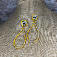 Diamond Teardrop Earrings